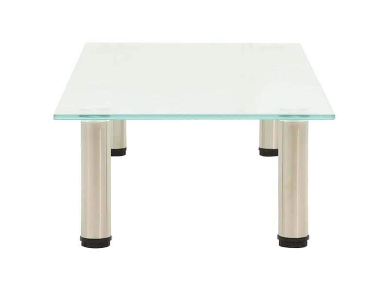  Meuble tv - banc tv - meuble de rangement givré 80x35x17 cm verre trempé  - Conforama C