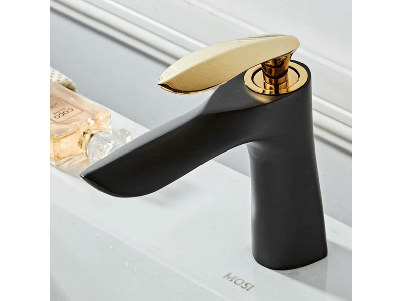  Robinet mitigeur de lavabo noir et or - robinet mitigeur de lavabo  - Conforama B