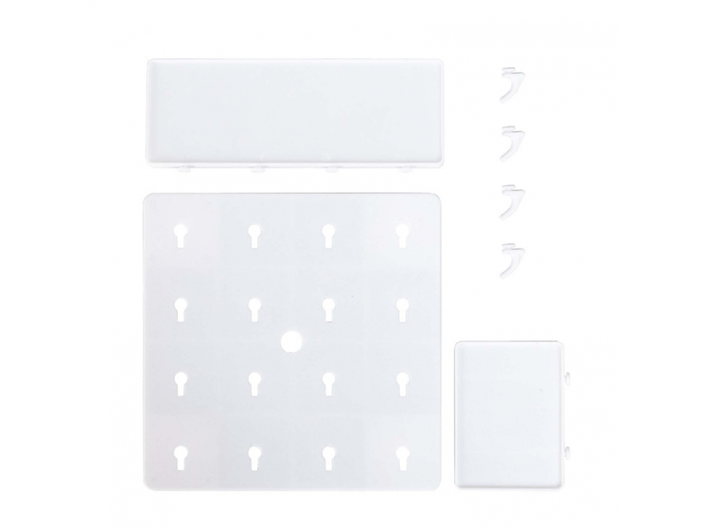  Étagère murale de chevet autocollante, forte capacité de charge, espace de rangement supplémentaire pour dortoir, chambre, salle de bain, cuisine  - Conforama A