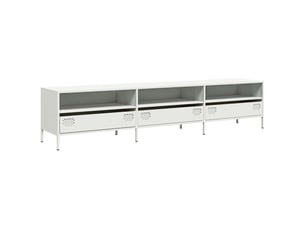 Meuble tv coloris blanc 202 cm <strong></strong>  <strong></strong>