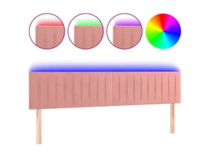 Tete de lit A poser largeur 180 cm rose