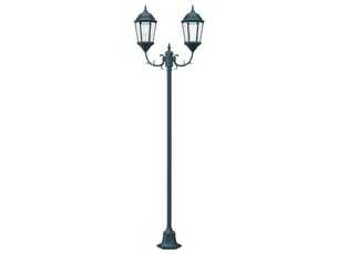 Lumière de jardin vintage brossé 68 x 20 x 235 cm design intemporel ambiance accueillante en aluminium vert 02_0058416