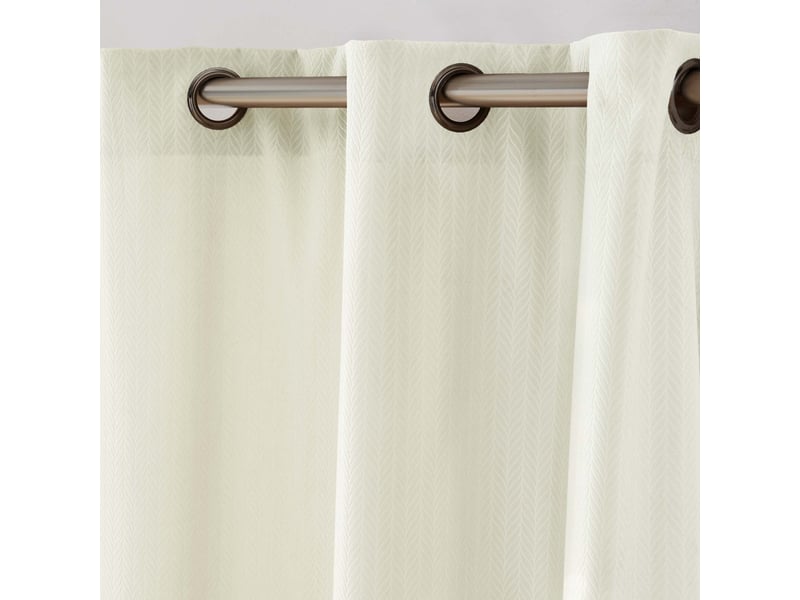  Rideau en velours relief livane 140x240cm naturel  - Conforama B