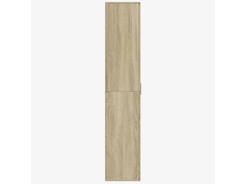  Buffet haut, meuble de rangement salon chêne sonoma 80x35x180 cm bois d'ingénierie  - Conforama D