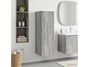 Cabinet salle de bain mural, meuble de rangement sonoma gris 33x34.5x60 cm shl2865