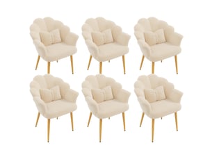 Fauteuil fixe <strong>HAUSS SPOLE</strong> <strong></strong> Tissu bouclette beige vendu Par 6