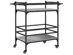Desserte de cuisine, chariot de rangement sonoma gris 82x40x78,5 cm bois d'ingénierie