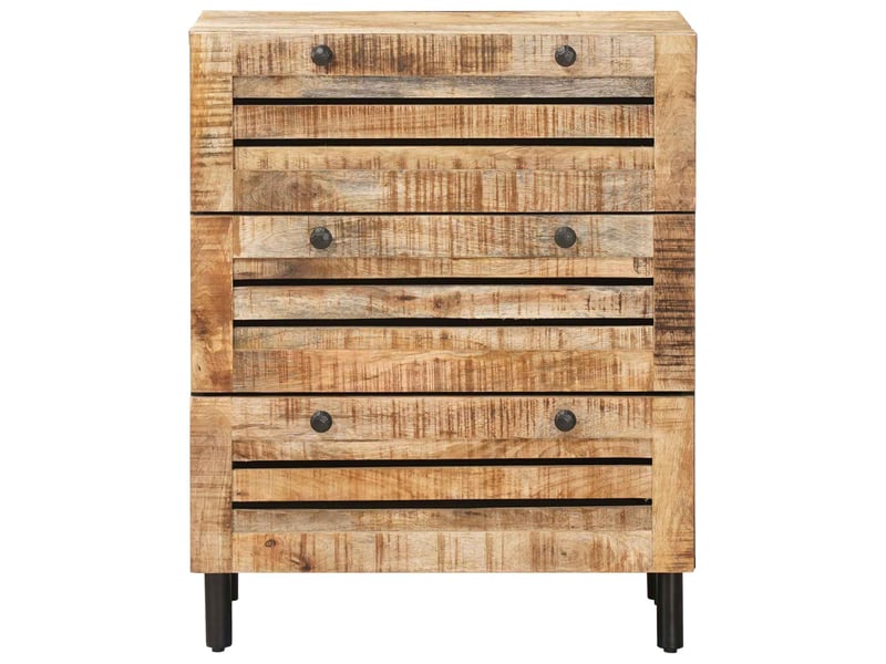  Armoires de rangement salon 60 x 33 x 75 cm bois de mangue massif shl2416  - Conforama D