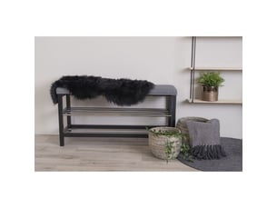 Peau d'agneau synthétique house nordic noire 50x85 cm