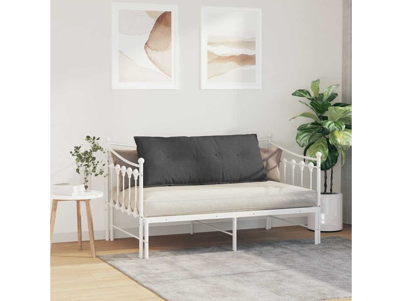  Coussin de dos, coussin de dossier gris foncé 120 x 50 cm tissu en velours côtelé cf54697  - Conforama D