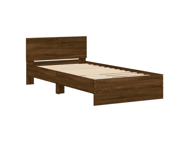  Lit simple- lit adulte -  cadre de lit sans matelas avec tête de lit 100x200 cm  - Conforama B