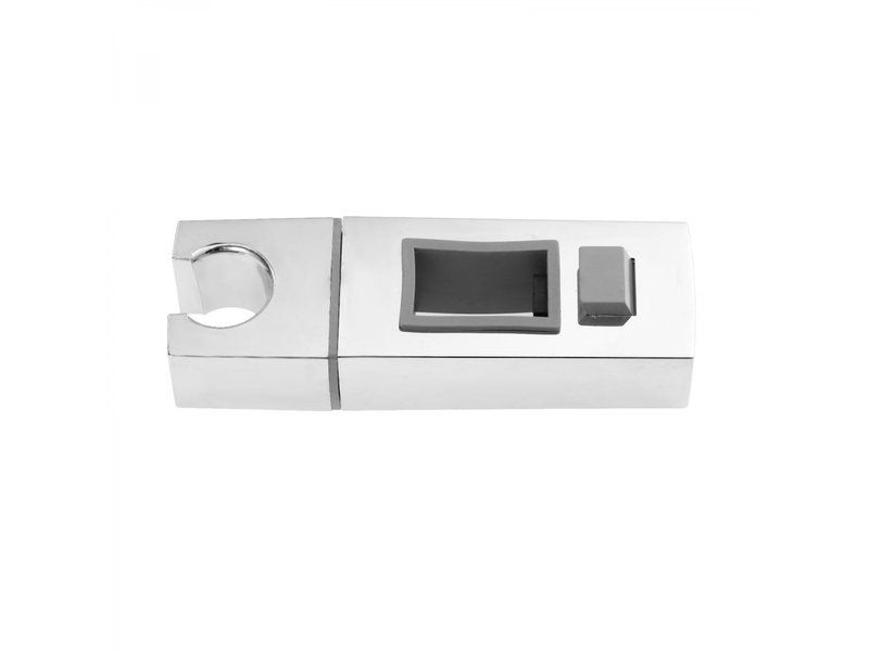 Support de pommeau de douche coulissant pour rail 18x30mm - support rectangulaire remplaçable en abs chromé pour salle de bain  - Conforama B