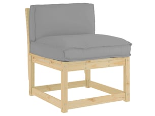 Coussin d'assise, coussin pour chaisecanapé tissu oxford gris 70 x 40 x 12 cm cf56667