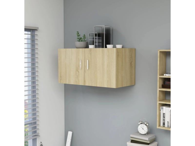  Armoire murale chêne sonoma 80x39x40 cm bois d'ingénierie  - Conforama B