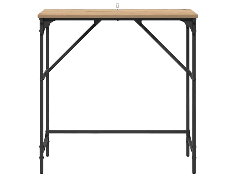  Table de chevet - table console chêne artisanal 75 x 32 x 75 cm bois d'ingénierie  - Conforama D