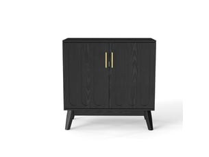 Buffet 2 porte(s)  0 tiroir(s) <strong>DESMIU</strong> <strong>4071298405378</strong> - 80.01 cm coloris noir 