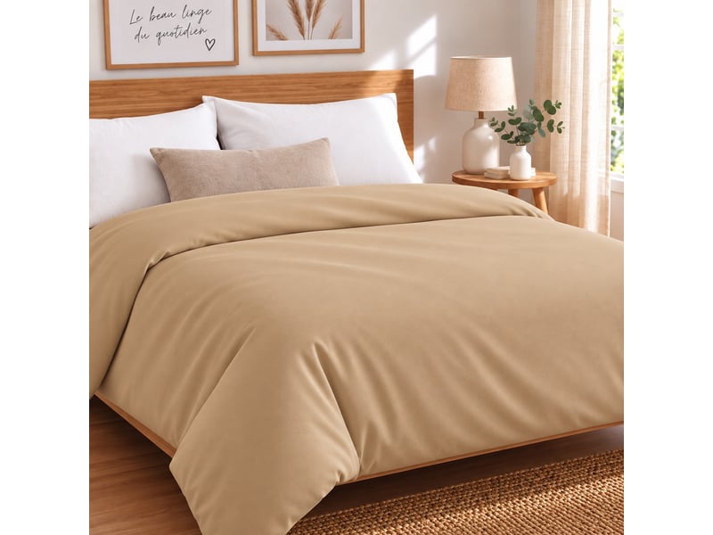 Drap housse coton 120 fils jersey extensible douceur - Conforama D