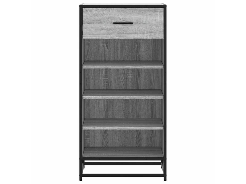  Meuble à chaussures, étagère à chaussures sonoma gris 48x38x97,5 cm bois ingénierie  - Conforama D