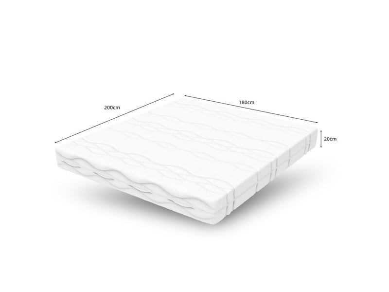  Matelas à ressorts ensachés - 180x200 cm - dureté h3 - certifié öko-tex - ergonomique 7 zones - hauteur 20 cm 180x200x20cm - Conforama C