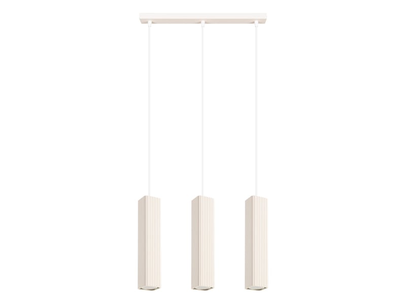 Suspension rayo 3l beige aluminium moderne 98x45x6cm SL.3128 - Conforama A