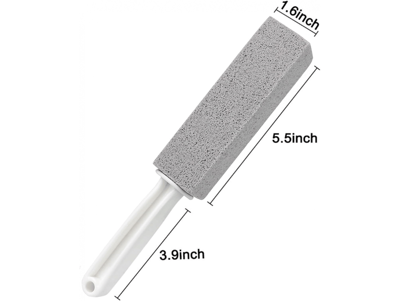  Lot de 2 pierres ponces de nettoyage avec poignées en plastique antidérapantes pour toilettes et salles de bains  - Conforama B