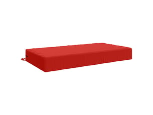 Coussin d'assise, coussin pour chaisecanapé soest 100 % polyester rouge 120 x 80 x 15 cm cf51481