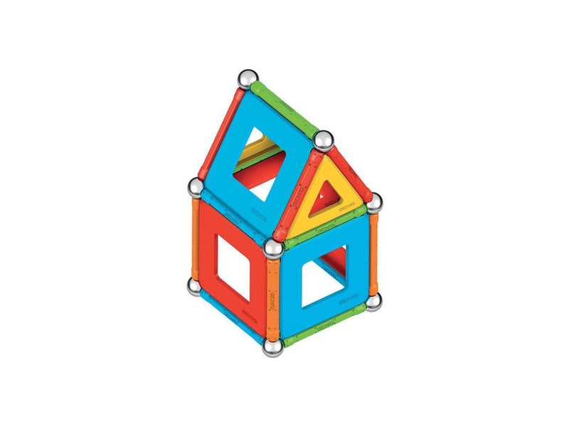  Jeu de construction magnetique 78 pieces multicolore 2d 3d GPFGMS03 - Conforama D