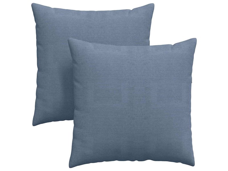  Lot de 2 coussins de canapé, coussins décoratifs bleu 80 x 80 cm cf59013  - Conforama A