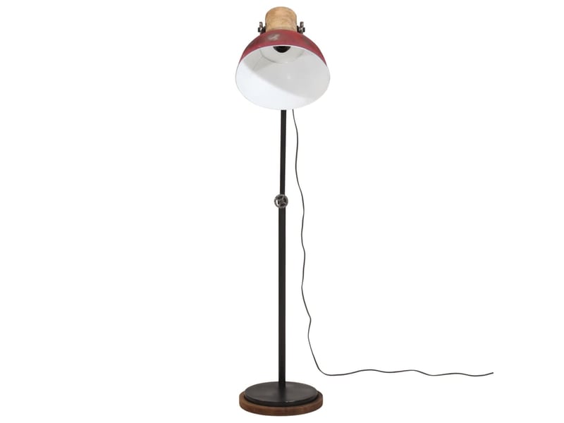  Lampadaire salon, lampe sur pied 25 w rouge délavé 30x30x100-150 cm e27  - Conforama C
