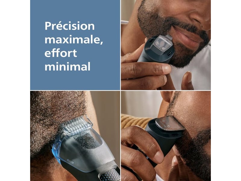 Tondeuse a barbe philips 5000 series bt578015 sans fil rechargeable noir beardsense 40 hauteurs 0,4 a 20 mm lames metalliques BT5780/15 - Conforama C