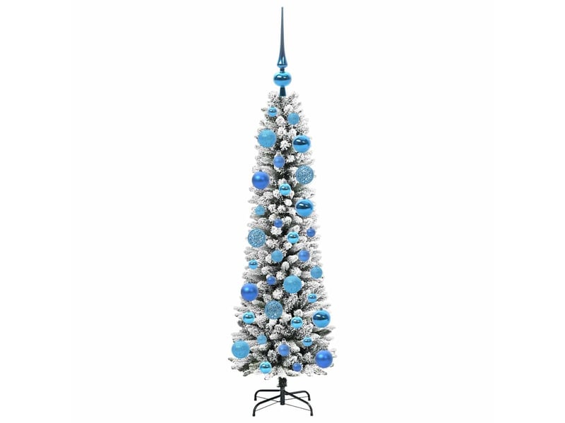 Sapin de noël artificiel, arbre de noël blanc 120 cm pvc, métal et plastique shl7362 - Conforama D