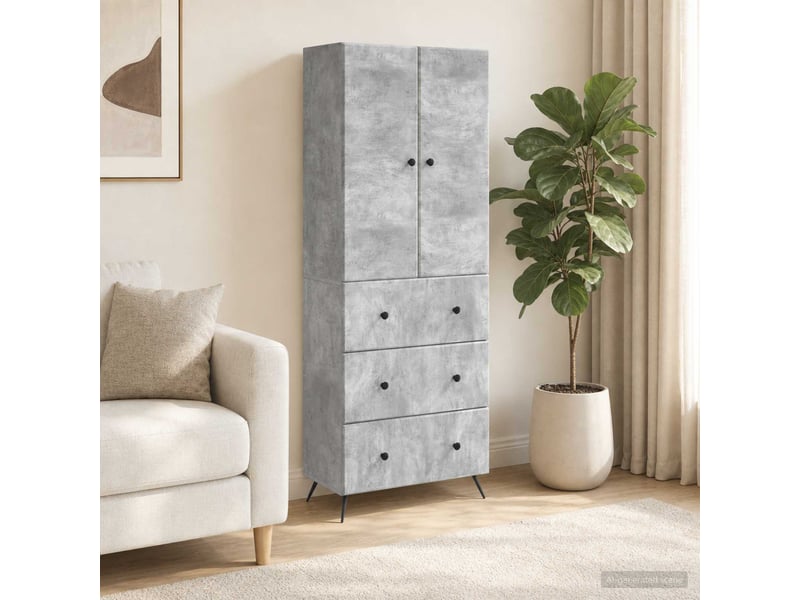 Ensemble de meubles 2 pcs, rangement de salon 66 x 34,5 x 90 cm bois d'ingénierie shl8782 - Conforama B