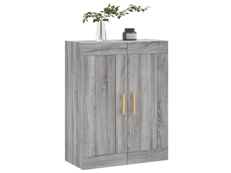  Armoire murale sonoma gris 69,5x34x90 cm bois d'ingénierie  - Conforama D