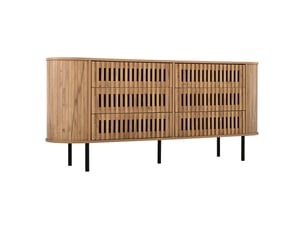 Buffet 6 tiroir(s) URBAN MEUBLE - 160 cm coloris bois clair
