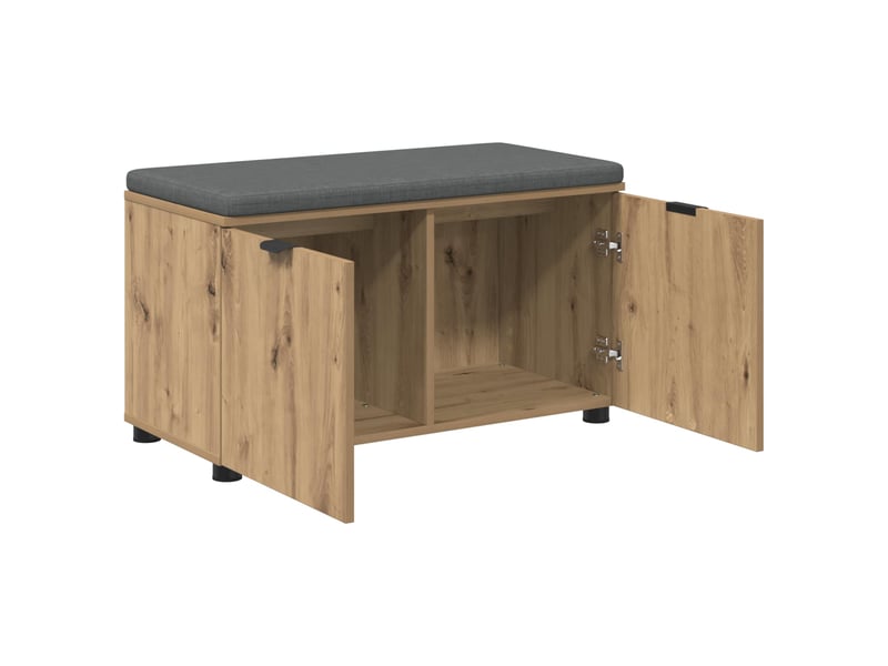  Banc d'entrée, banc interieur chêne artisanal 80x38x46 cm shl20776  - Conforama E