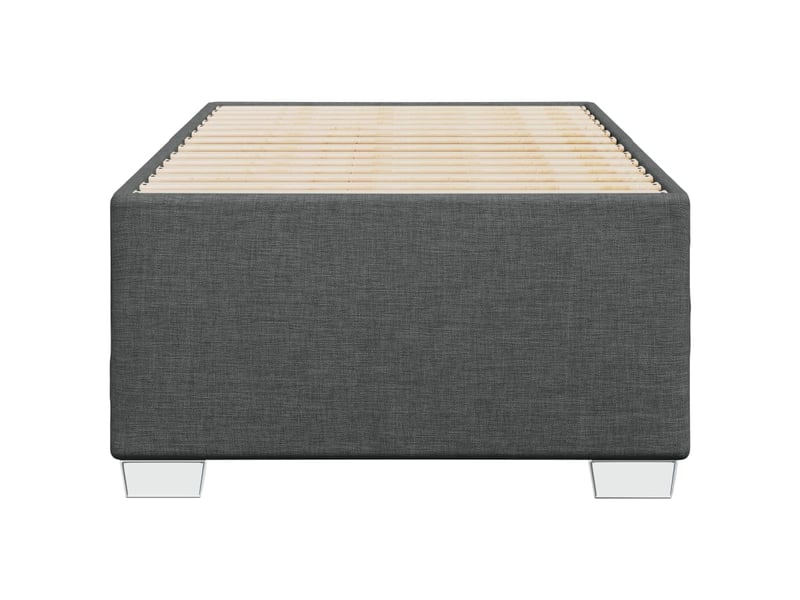  Lit simple- lit adulte -  cadre de lit sans matelas gris foncé 80x200 cm tissu  - Conforama C