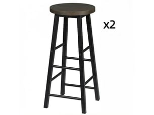 tabouret de bar <strong>HAUSS SPOLE</strong> - bicolore hauteur d'assise 71 cm vendu Par paire