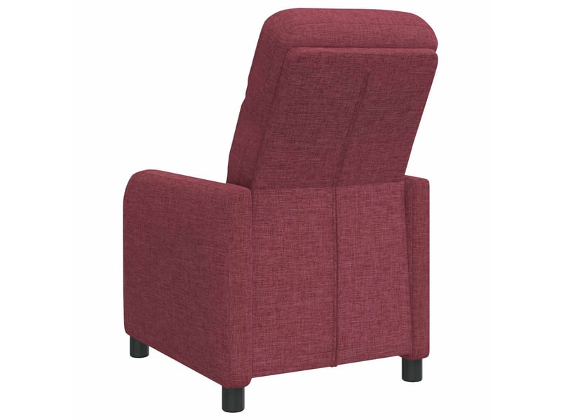  Vidaxl fauteuil inclinable bordeaux tissu  - Conforama E