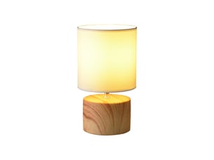 Lampe de table ø16cm crème – base en céramique, abat-jour en tissu pride