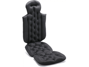 Oreiller de bain intégral pour baignoire, oreiller de bain luxueux et moelleux, coussin de bain antidérapant, accessoires de spa, noir