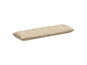 Coussin de dos, coussin de dossier crème 160 x 50 cm tissu en microfibre cf54620
