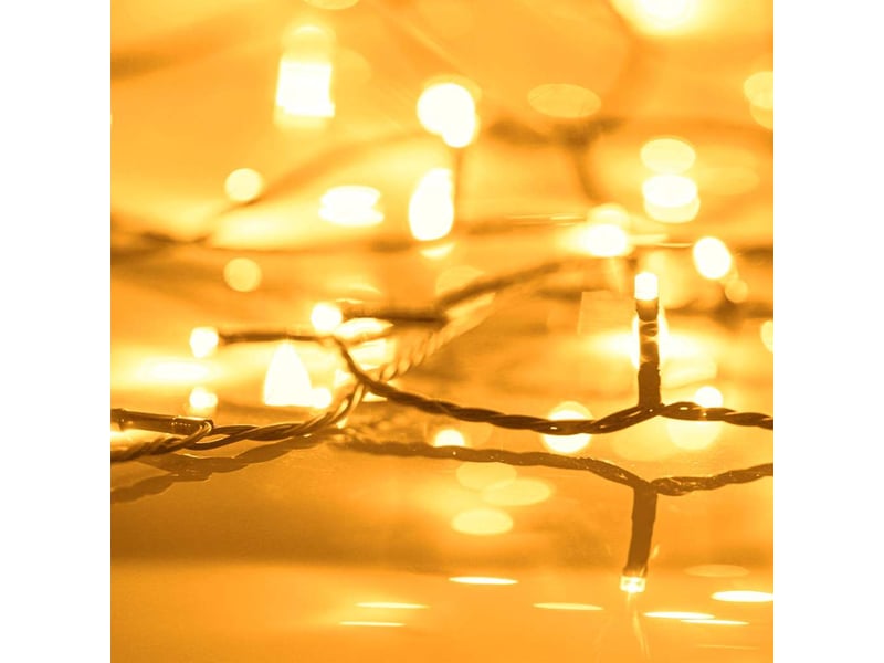  Guirlande lumineuse, éclairage de noël 2000led intérieurex. 200m ip44 blanc chaud cf62383  - Conforama C