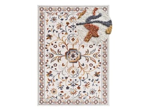Tapis classique à relief multicolore, 133 x 190 cm