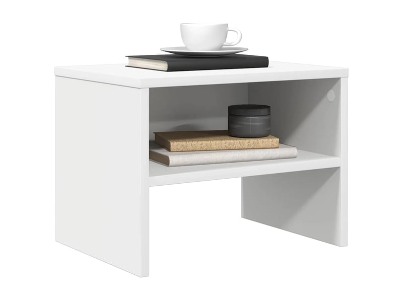  Table de chevet - cabinet de chevet - table de nuit blanc 40x30x30 cm bois d'ingénierie  - Conforama C