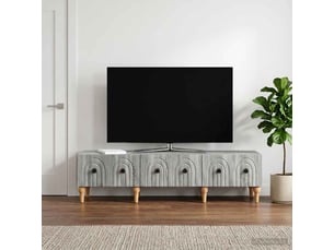 Meuble tv coloris gris 147 cm <strong></strong>  <strong></strong>