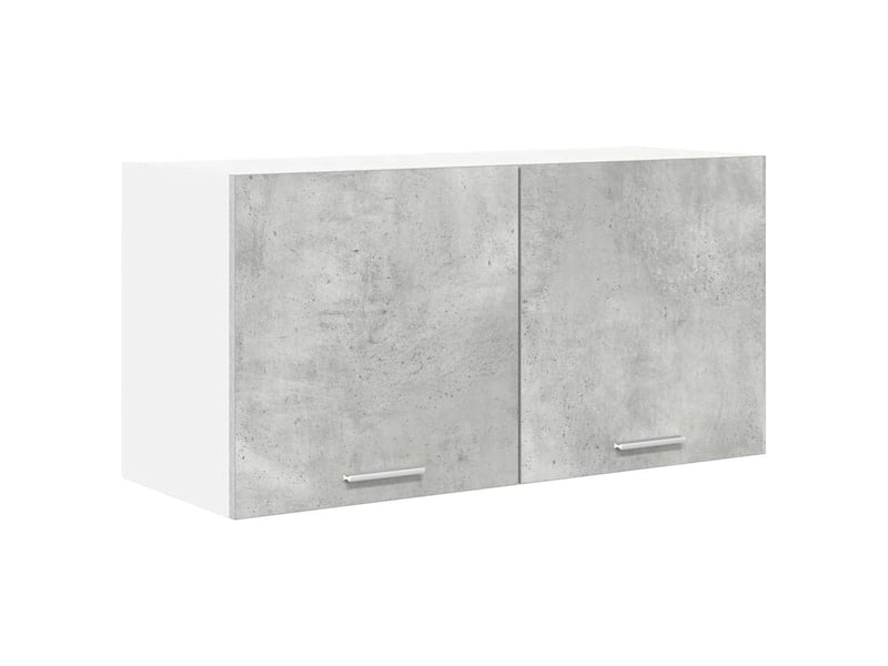  Meuble de rangement, armoire suspendue gris béton 80x31x40cm bois d'ingénierie  - Conforama A