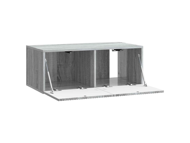  Meuble tv - banc tv - meuble de rangement mural 78,5 x 41 x 30 cm sonoma gris bois d'ingénierie  - Conforama E