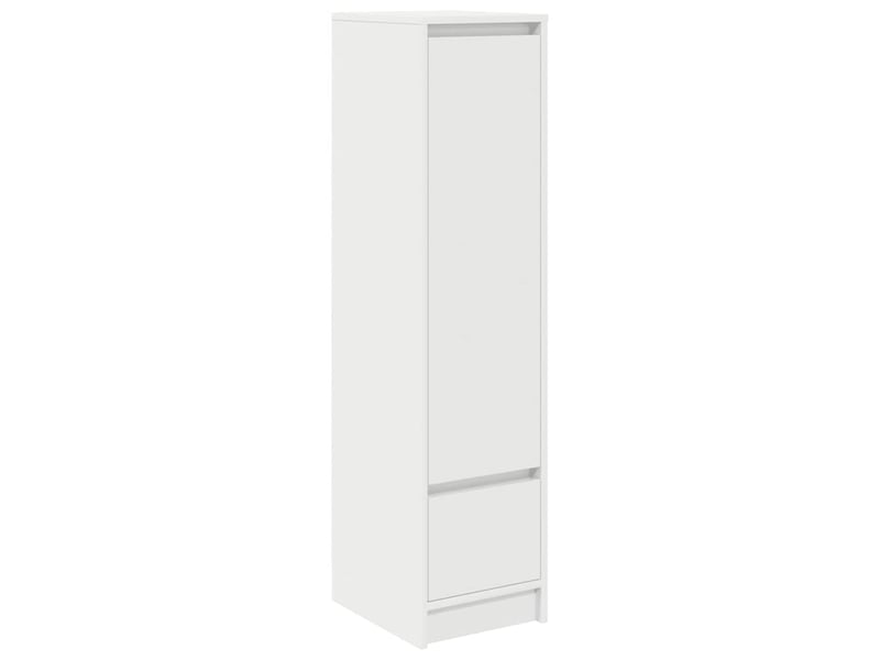  Buffet haut - bahut - meuble de rangement blanc 29,5x34x119,5 cm bois d'ingénierie  - Conforama A