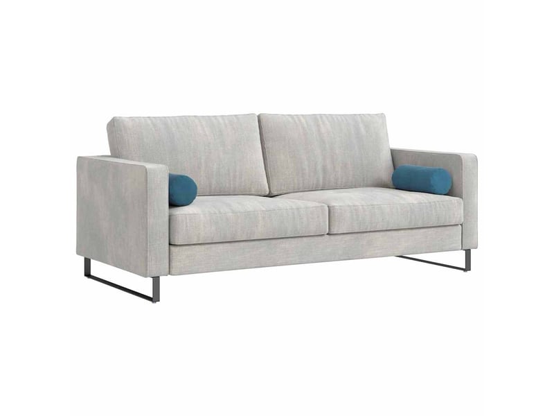  Lot de 2 coussins d'accent, coussins décoratifs, coussins lombaires bleu ø 15 x 40 cm cf56715  - Conforama C