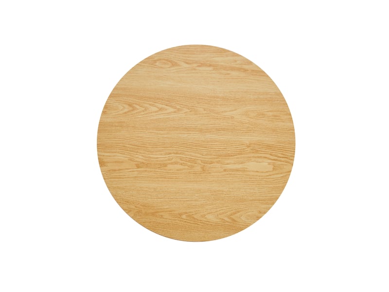  Set de tables basses rondes en mdf et métal pour salon ø70×40 cm et ø50×50 cm bois  - Conforama D